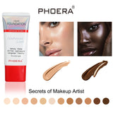 PHOERA Matte Liquid Foundation Concealer  Brighten Moisturizer Makeup Primer Longlasting Foundation Cream Women Make Up 2019 New