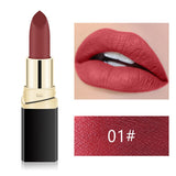 1PC 12 Color Professional Matte Lipstick Cosmetic Waterproof Long Lasting Pigment Velvet Sexy Red Lip Matte Nude Lips Small size