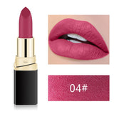 1PC 12 Color Professional Matte Lipstick Cosmetic Waterproof Long Lasting Pigment Velvet Sexy Red Lip Matte Nude Lips Small size