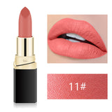 1PC 12 Color Professional Matte Lipstick Cosmetic Waterproof Long Lasting Pigment Velvet Sexy Red Lip Matte Nude Lips Small size