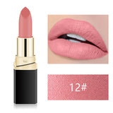 1PC 12 Color Professional Matte Lipstick Cosmetic Waterproof Long Lasting Pigment Velvet Sexy Red Lip Matte Nude Lips Small size