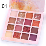 16 Colors Makeup Eyeshadow Palette Diamond Shimmer Glitter Eye Shadow Waterproof Long-lasting Makeup Eye Cosmetic TSLM2