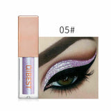 QiBest 15 Colors Glitter Liquid Eyeshadow Waterproof Lasting Shimmer Metallic Easy To Makeup Professional Eye Shimmer Eyeshadow