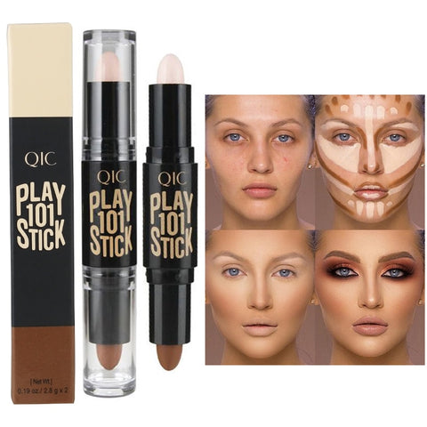 Double-end Concealer Stick Face Makeup Creamy Foundation Pencil Women Cosmetics Facial Make up Highlighter & Contour Creamy Pen