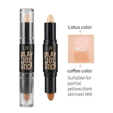 Double-end Concealer Stick Face Makeup Creamy Foundation Pencil Women Cosmetics Facial Make up Highlighter & Contour Creamy Pen