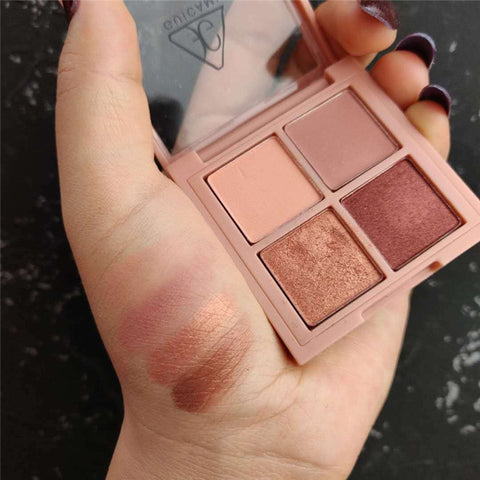 Korea Eye Shadow Palette Matte 9 Colors Eyes Makeup Shimmer Pigment Waterproof Balm Nude Cosmetic Pink Peach Eyeshadow Pallete