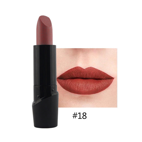 Hot Lipstick Matte Matte Lipstick Eat Soil Pumpkin Color Bean Color Lip Gloss Does Not Fade Long Lasting Sexy Red Solid Lip Balm