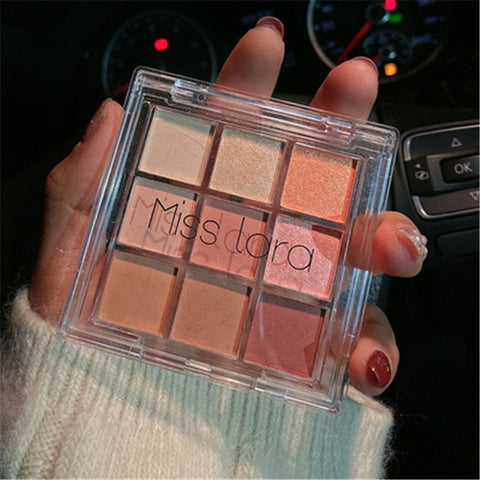 New Arrival Charming Eyeshadow Palette 9 Color Make up Palette Matte Shimmer Pigmented Eye Shadow Powder Beauty Miss Lara