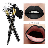 QIBEST 2 In 1 Double Head  Lip Liner Pencils Lipstick Waterproof Long Lasting moisturizing Pigments Nude Color TSLM1