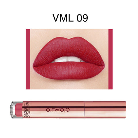 O.TWO.O 12 colorswaterproof matte Liquid lipstick Moisturizer velvet Smooth mate lip stick lasting Lip Gloss Cosmetic TSLM1