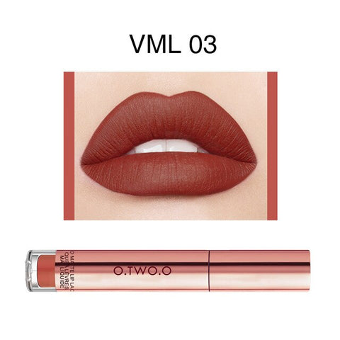 O.TWO.O 12 colorswaterproof matte Liquid lipstick Moisturizer velvet Smooth mate lip stick lasting Lip Gloss Cosmetic TSLM1