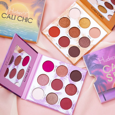 Nude Eye Shadow Beauty Palette Makeup Kit 9 Colors Matte Shimmer Glitter Eyeshadow Powder Waterproof Pigmented