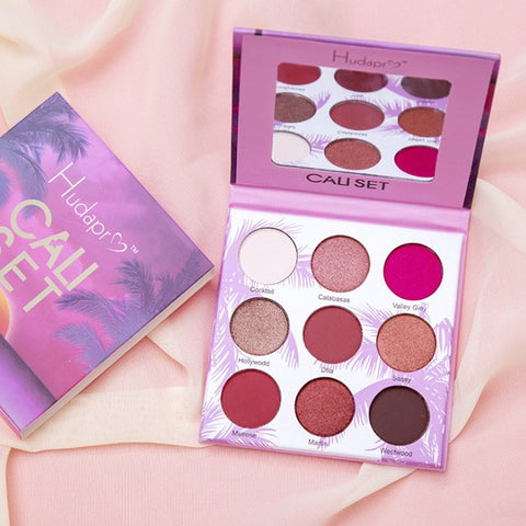Nude Eye Shadow Beauty Palette Makeup Kit 9 Colors Matte Shimmer Glitter Eyeshadow Powder Waterproof Pigmented