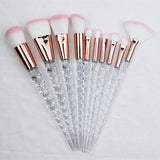 10pcs Unicorn Makeup Brushes Sets Maquiagem Foundation Powder Cosmetic Blush Eyeshadow Women Beauty Glitter Make Up Brush Tools
