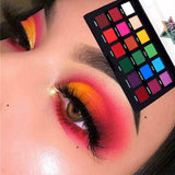 18-color matte lasting nude color bright neon eye shadow palette anti-watercolor color makeup  pallete