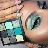 косметика Beauty 9 Color Shimmer Glazed Pressed Palette Glitter Eyeshadow Makeup Matte Eye Shadow 2020 New Pigment Palette