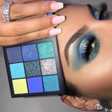 косметика Beauty 9 Color Shimmer Glazed Pressed Palette Glitter Eyeshadow Makeup Matte Eye Shadow 2020 New Pigment Palette