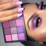 косметика Beauty 9 Color Shimmer Glazed Pressed Palette Glitter Eyeshadow Makeup Matte Eye Shadow 2020 New Pigment Palette