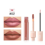 Pudaier 2 In 1 Matte Liquid Lipstick 20 Professional Makeup Nude Lipstick For Makeup Tint Lip Line Long lasting Waterproof