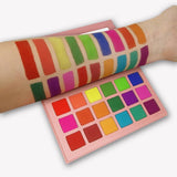 Eye Shadow Palette 18 Colors Matte Shimmer Pigmented Shadows Easy To Blend Rich Color Eyeshadow for Daily Use