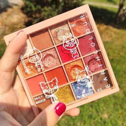 Eye Shadow Palette 18 Colors Matte Shimmer Pigmented Shadows Easy To Blend Rich Color Eyeshadow for Daily Use