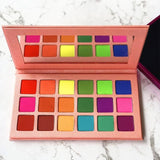 Eye Shadow Palette 18 Colors Matte Shimmer Pigmented Shadows Easy To Blend Rich Color Eyeshadow for Daily Use