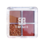4 Color Eyeshadow Pallete Shimmer Pigmented Eye Shadow Palette Maquillage  Glitter Pearlescent Waterproof Big Sequin TSLM2