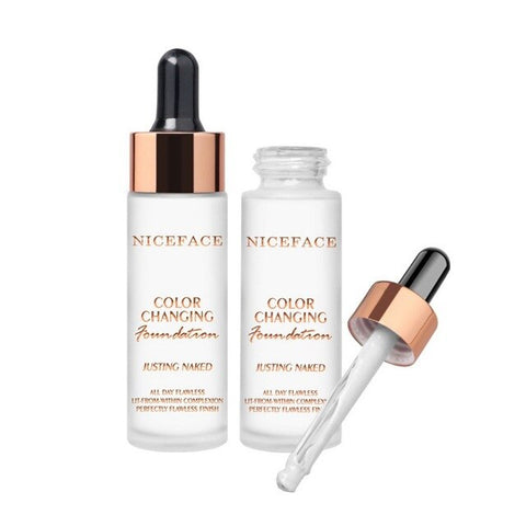 Professional Face Color Changing Liquid Foundation Moisturizer Oil-control Whitening Temperature Color Changing Liquid Foundatio