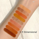 9-color Keyboard Fingertip Eye Shadow Waterproof Pearl Shimmer Pigmented Eye Shadow Palette Glazed Makeup Eyeshadow Pallete 2020