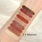 9-color Keyboard Fingertip Eye Shadow Waterproof Pearl Shimmer Pigmented Eye Shadow Palette Glazed Makeup Eyeshadow Pallete 2020