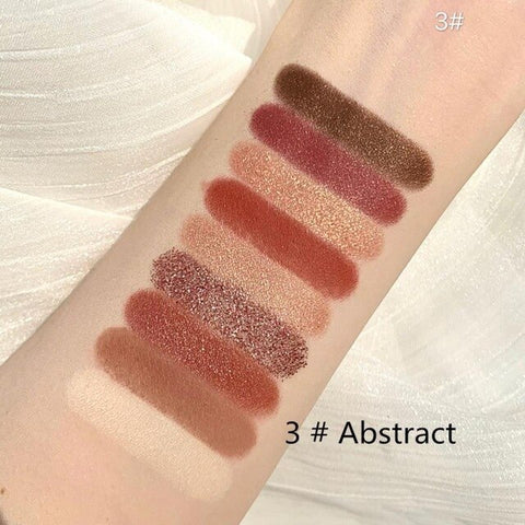 9-color Keyboard Fingertip Eye Shadow Waterproof Pearl Shimmer Pigmented Eye Shadow Palette Glazed Makeup Eyeshadow Pallete 2020