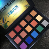 BEAUTY GLAZED Brand Makeup Eye Shadow Pallete Natashas Style Shimmer Glitter Matte Strelitzia Eyeshadow Palette Set